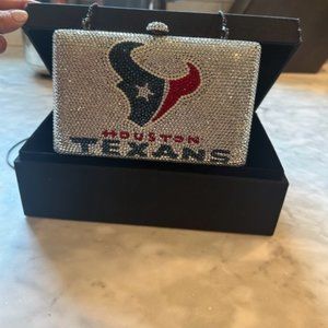 HOUSTON TEXANS CRYSTAL CLUTCH